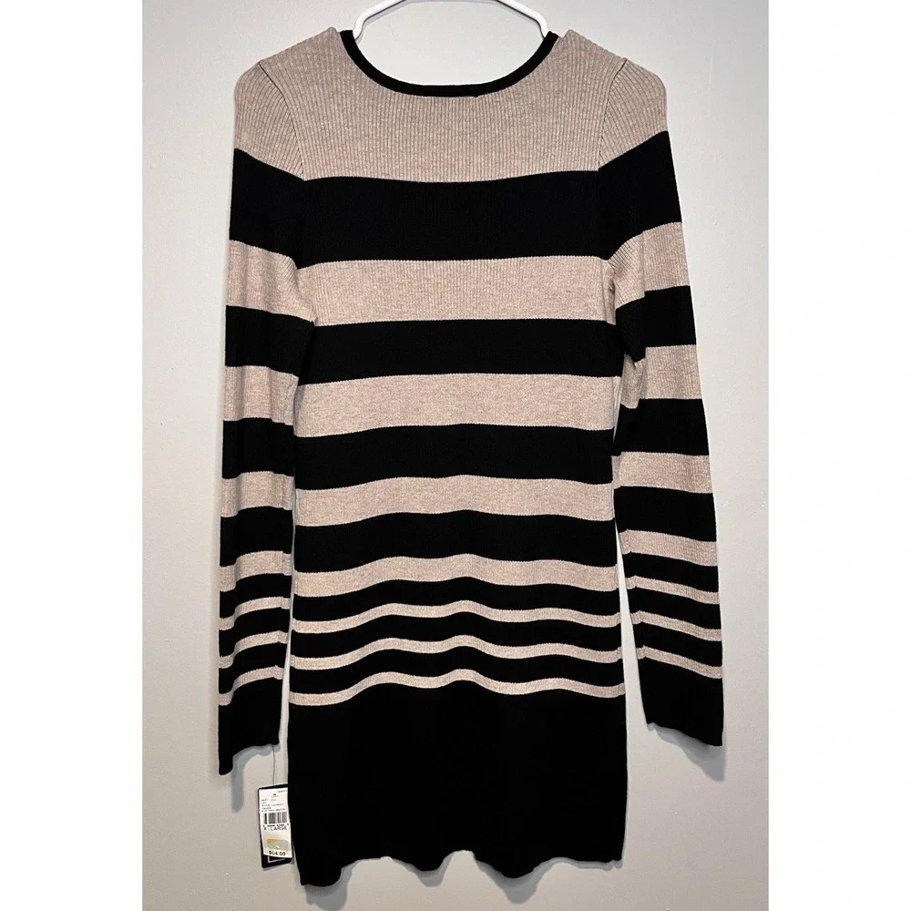 A.BYER Junior Girls Teens Knit Stripe Sweater Dress Sz XL